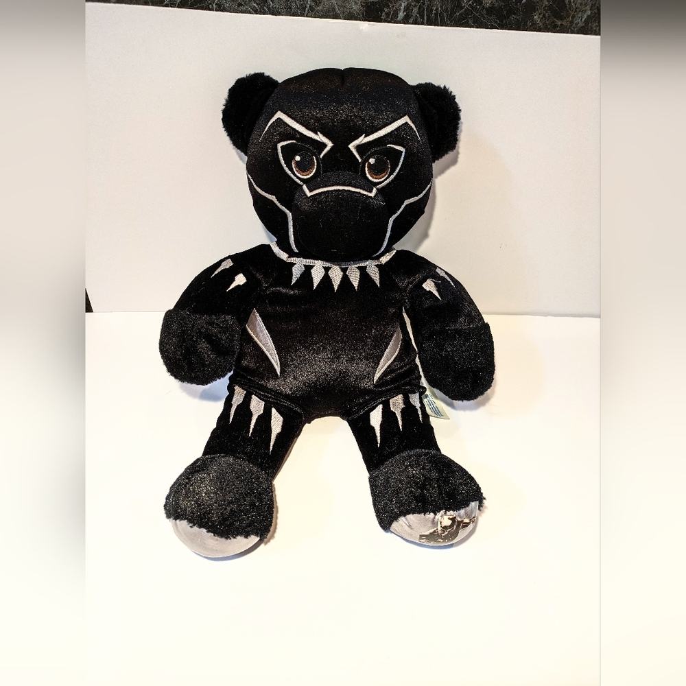 BUILD A BEAR Marvel BLACK PANTHER T'Challa 15" Plush Stuffed Animal Toy Wakanda